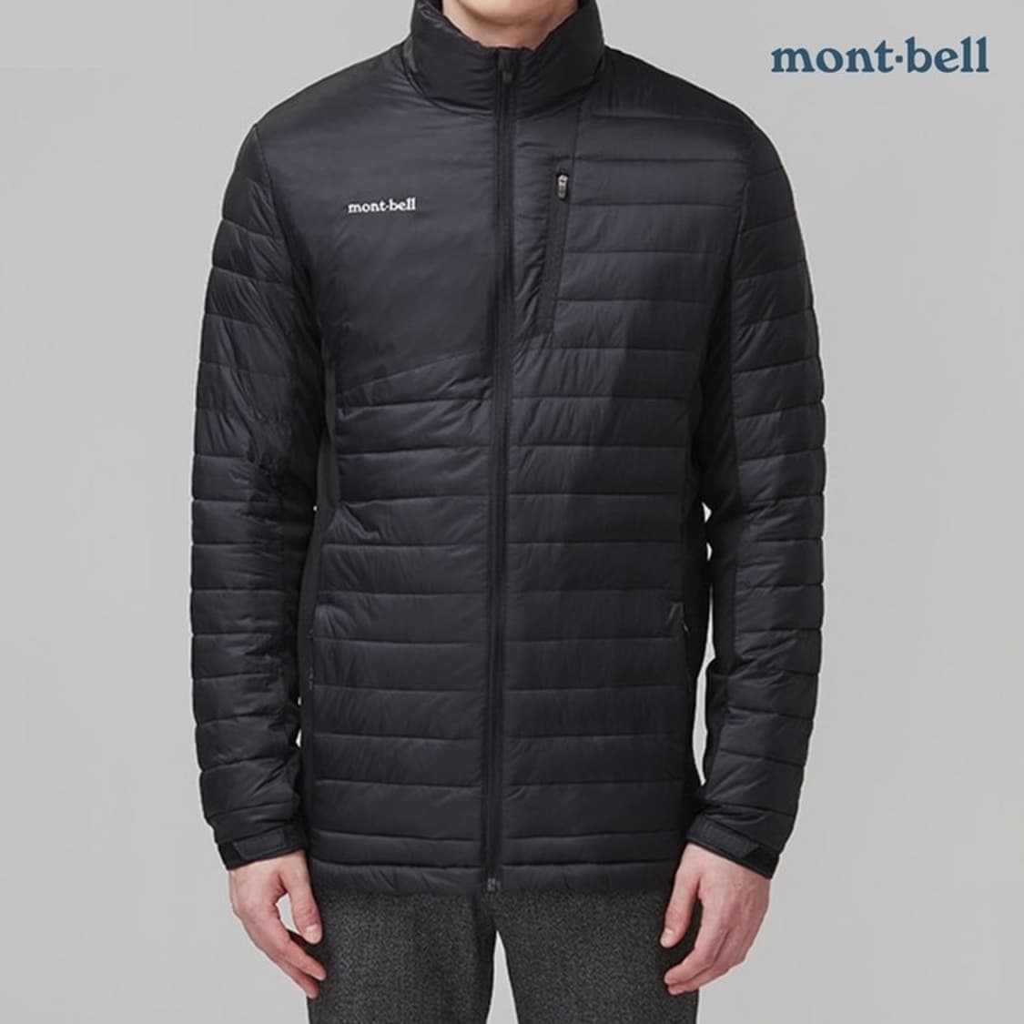 (M~L)mont bell 몽벨 라이트웨이트 경량 패딩 자켓 블랙 상품이미지10
