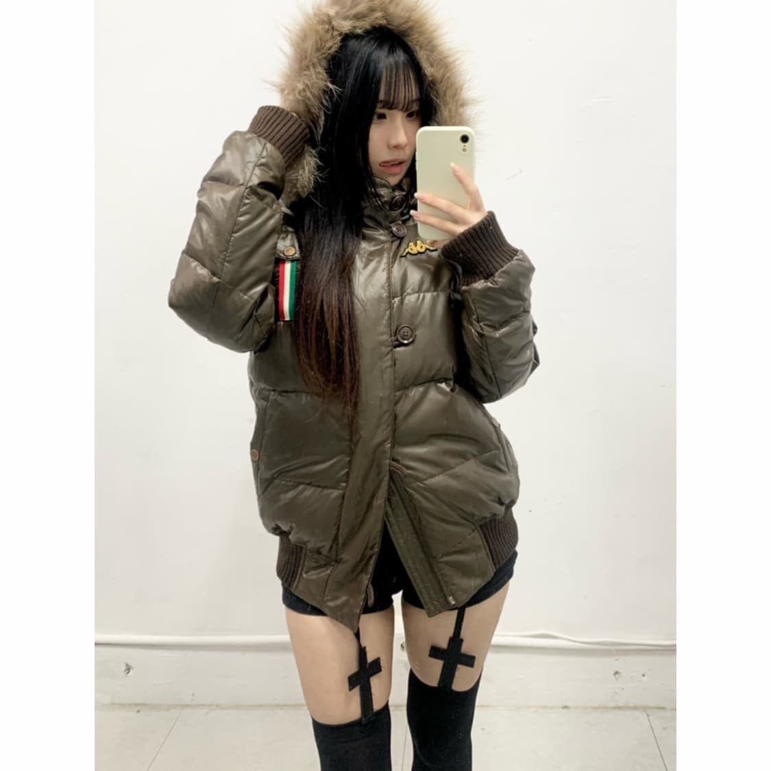 [KAPPA] 카파 y2k 코코아 퍼 패딩 상품이미지1