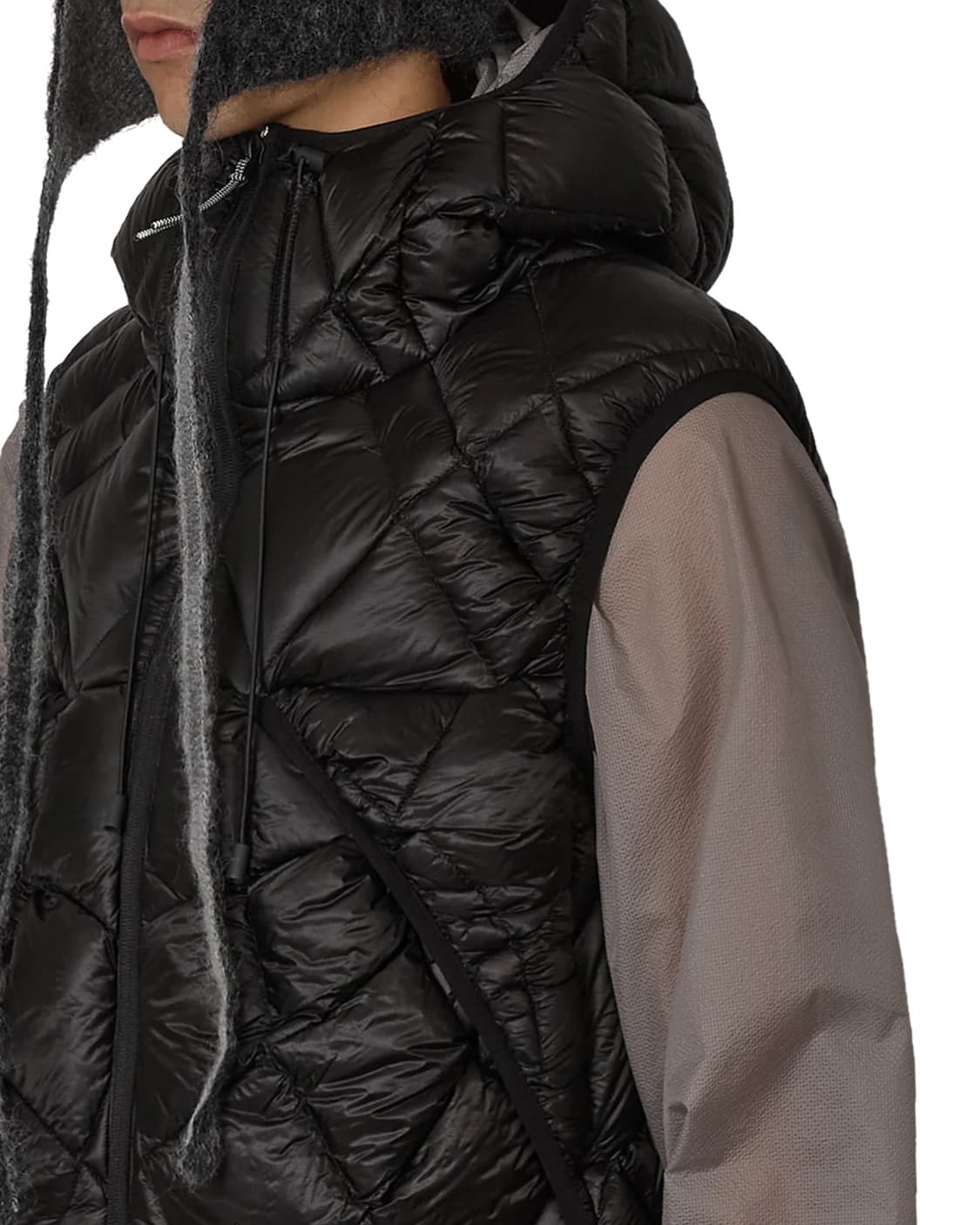 [M,L,XL]로아 하이킹 25fw Nuna 800 후드 패딩 조끼/블랙 상품이미지5