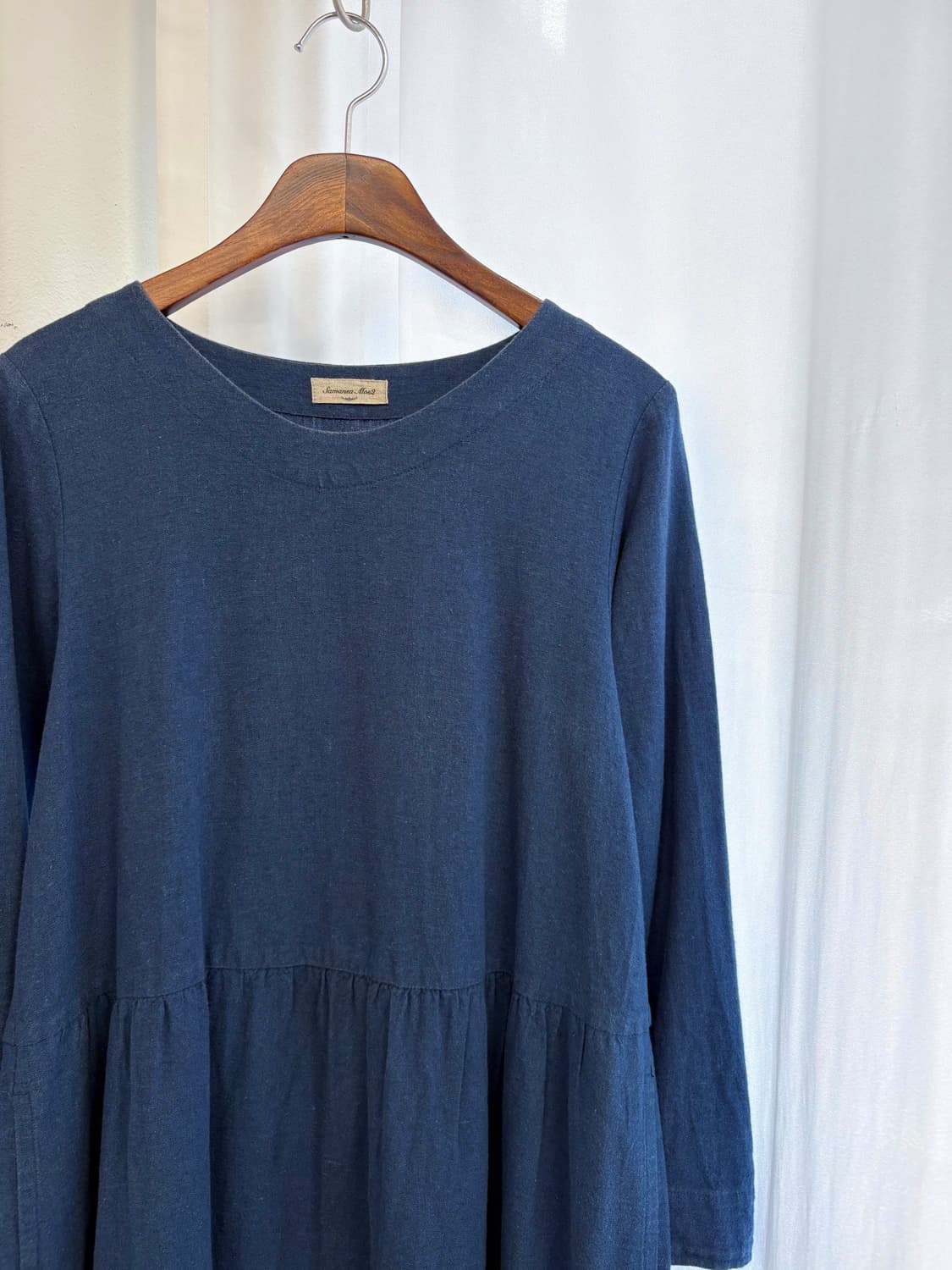 samansa mos2 린넨 코튼 모리걸 롱 원피스 JPN 상품이미지2