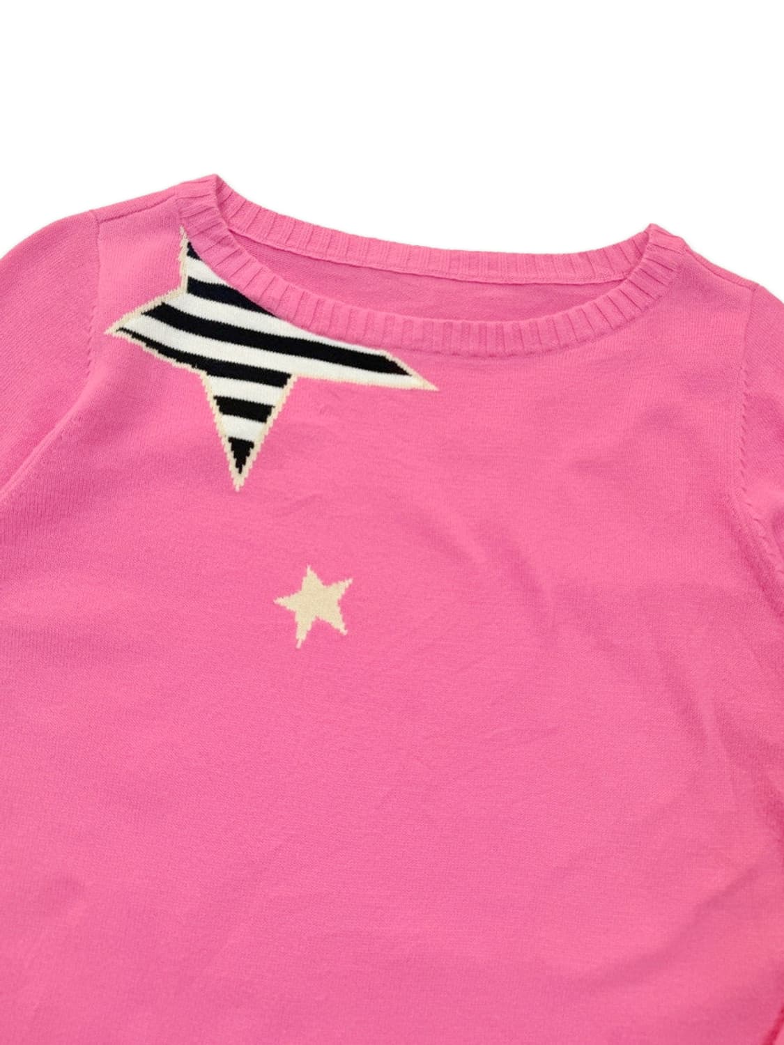 빈티지 핑크 스타 니트 상품이미지3