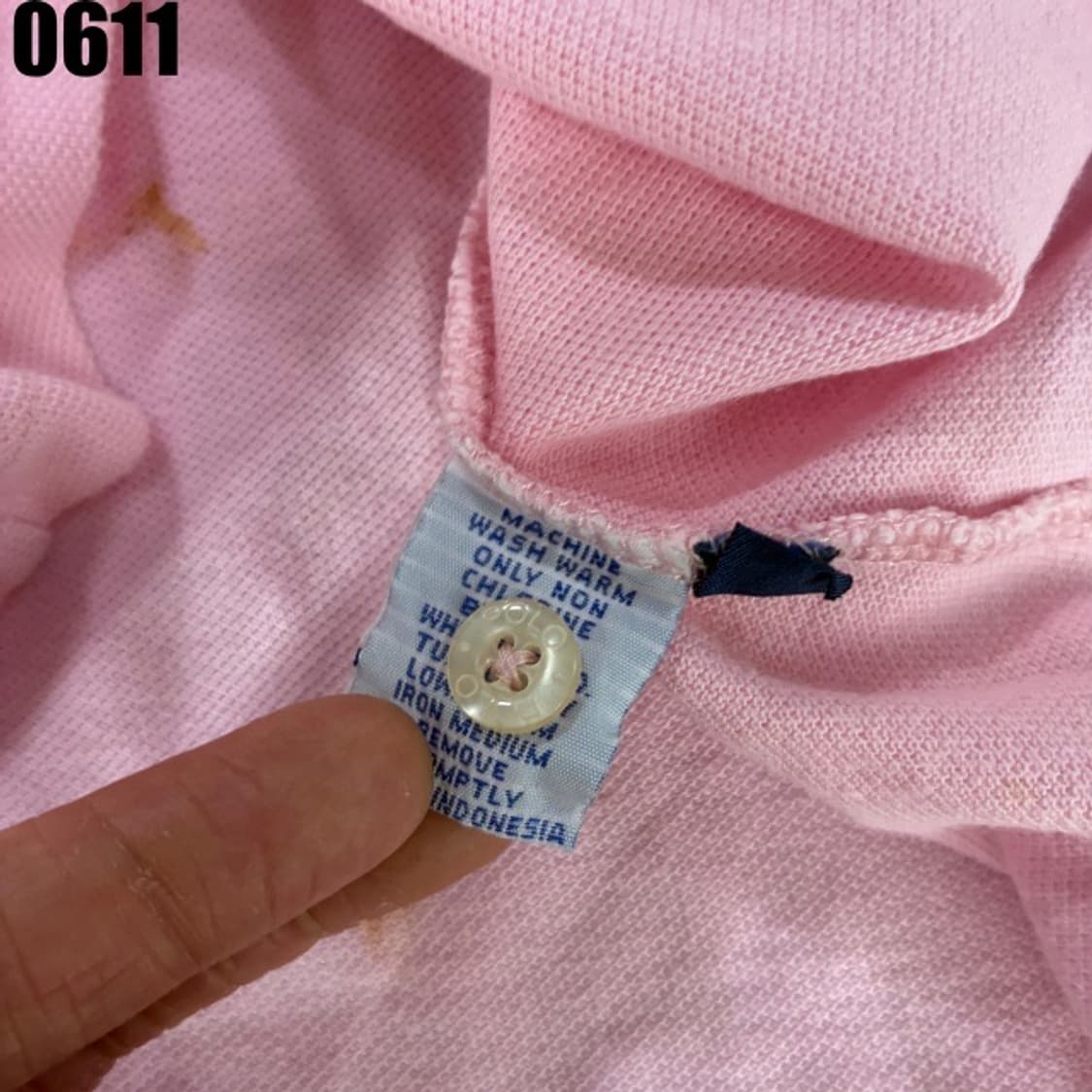 폴로 핑크 티셔츠 상품이미지3
