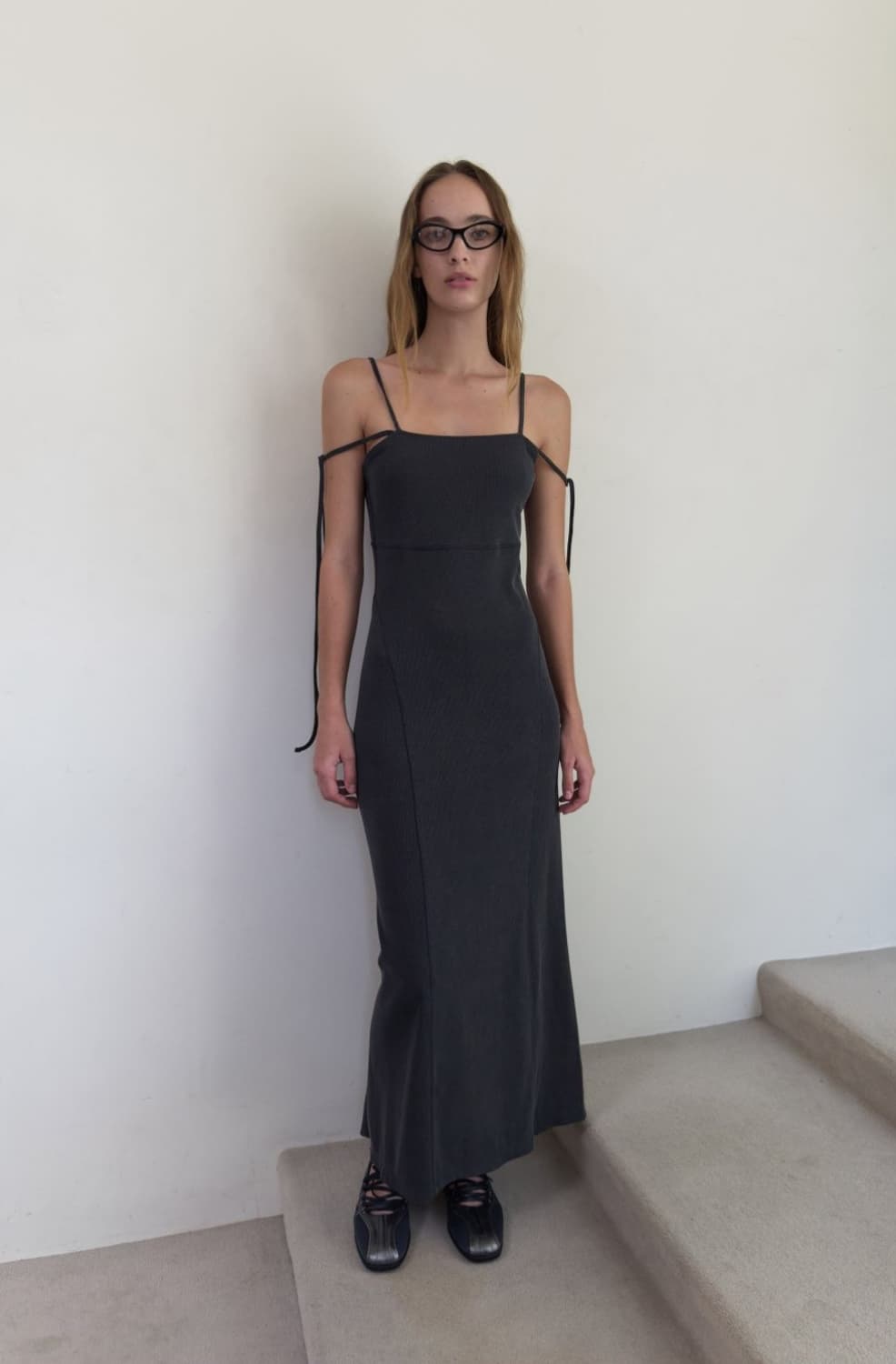 TWO WAY LONG DRESS(charcoal) 상품이미지4