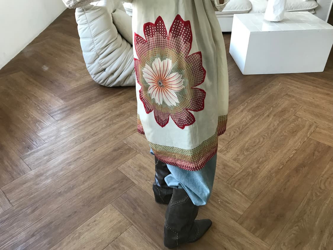 vintage flower pattern one-piece 상품이미지8