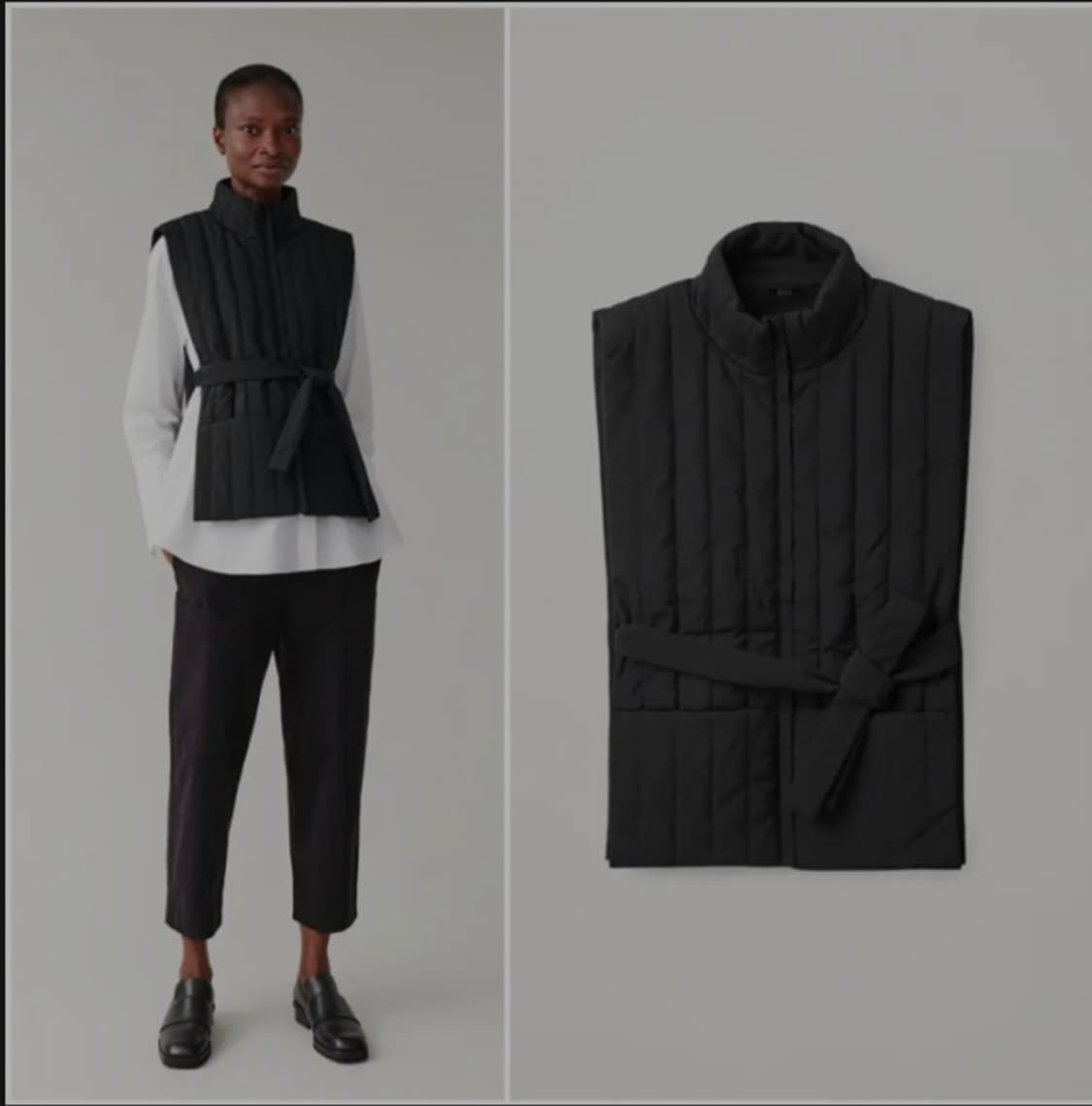 (COS 정품) 코스 벨티드 패딩 조끼 / 퀼팅 베스트 상품이미지2