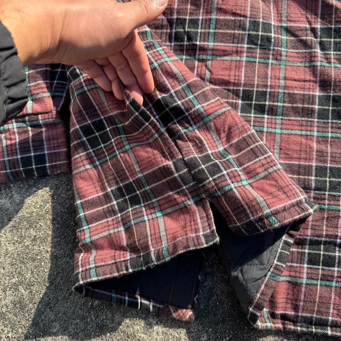 [L~XL] Wrangler 랭글러 누빔 체크 셔츠 자켓 상품이미지7