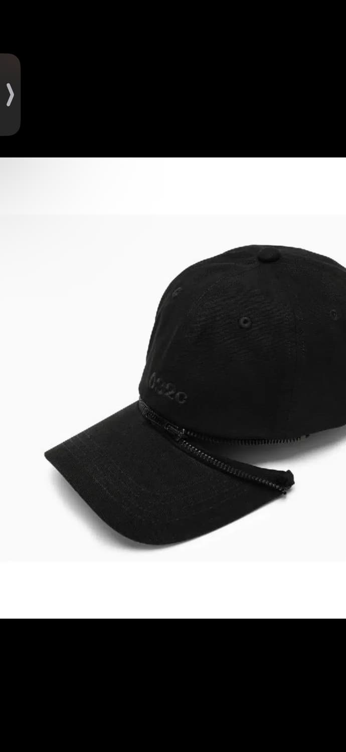 032C 로고자수 컨버터블 볼캡블랙 OS 상품이미지1