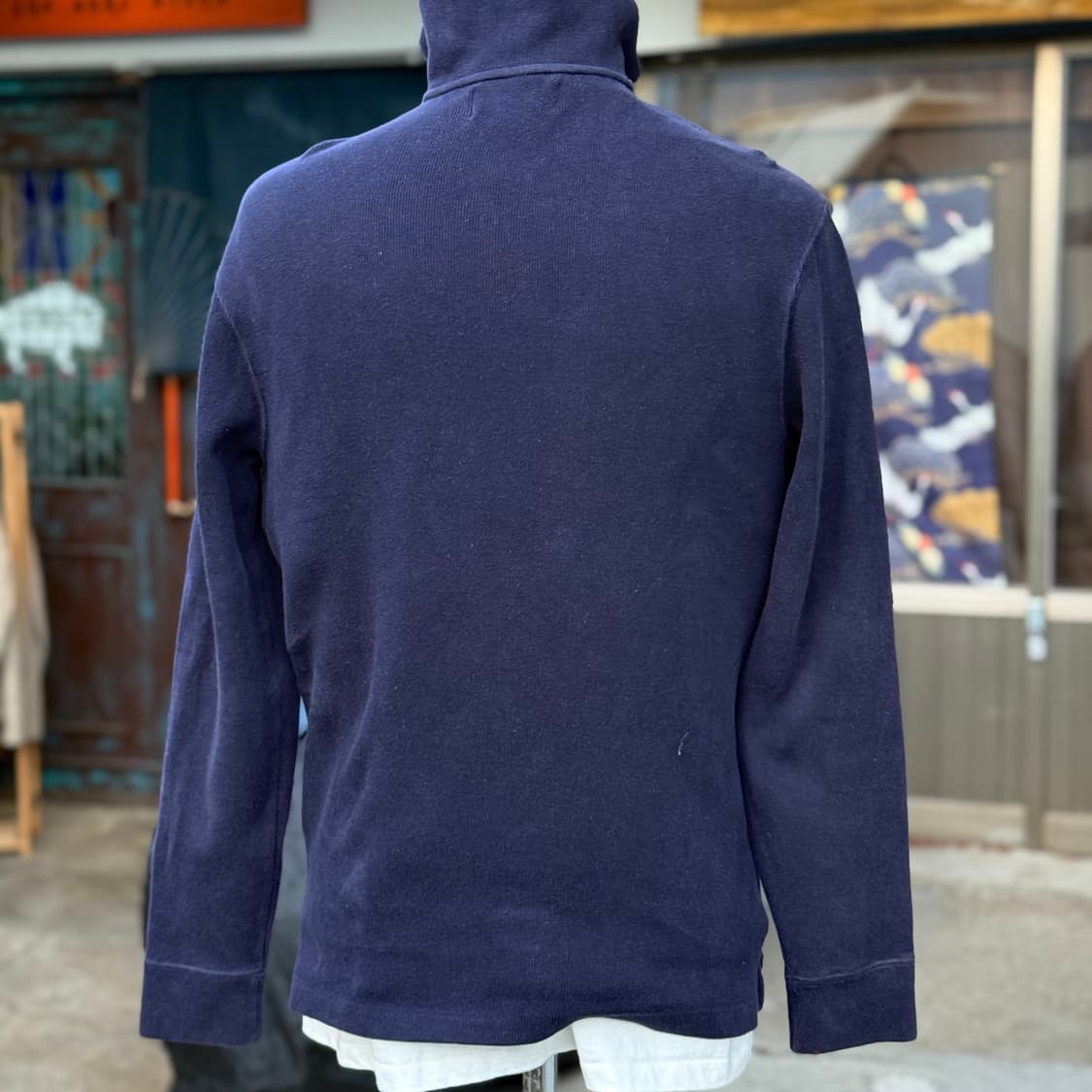 90's 폴로 랄프로렌 쿼터집업 풀오버 M 상품이미지10