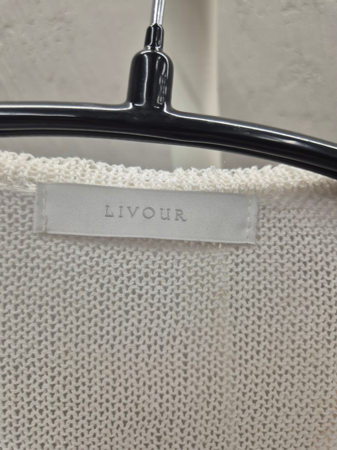 LIVOUR 흰색 가디건 상품이미지4