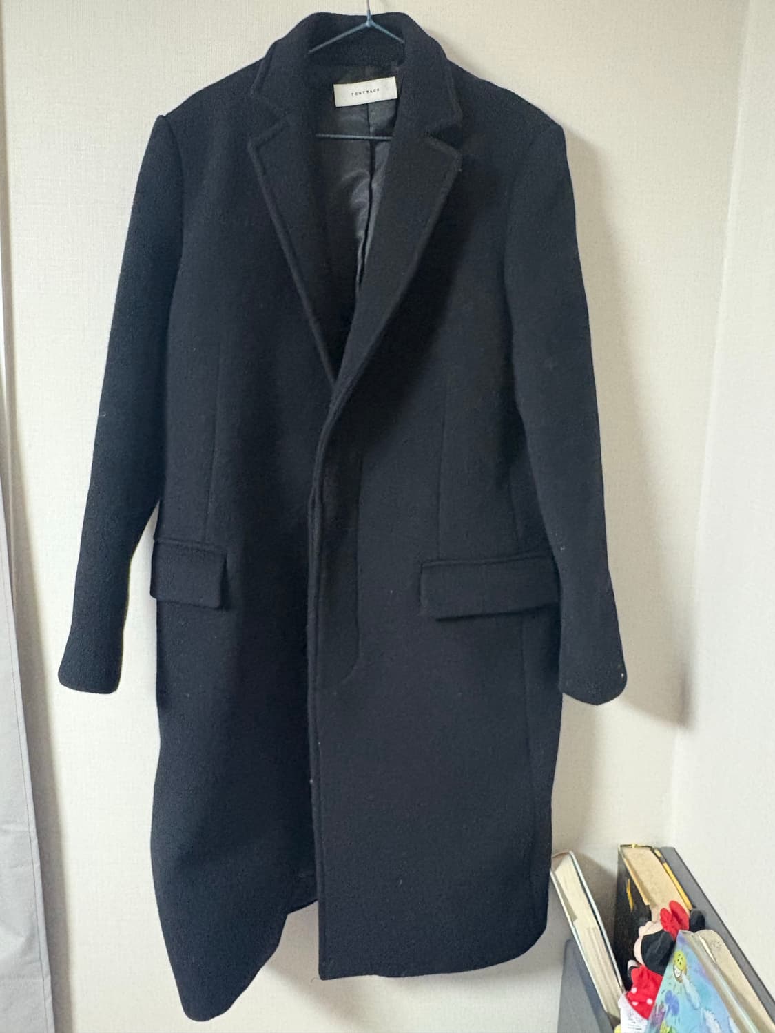 토니웩 블랙 롱 코트 L(100) 상품이미지1