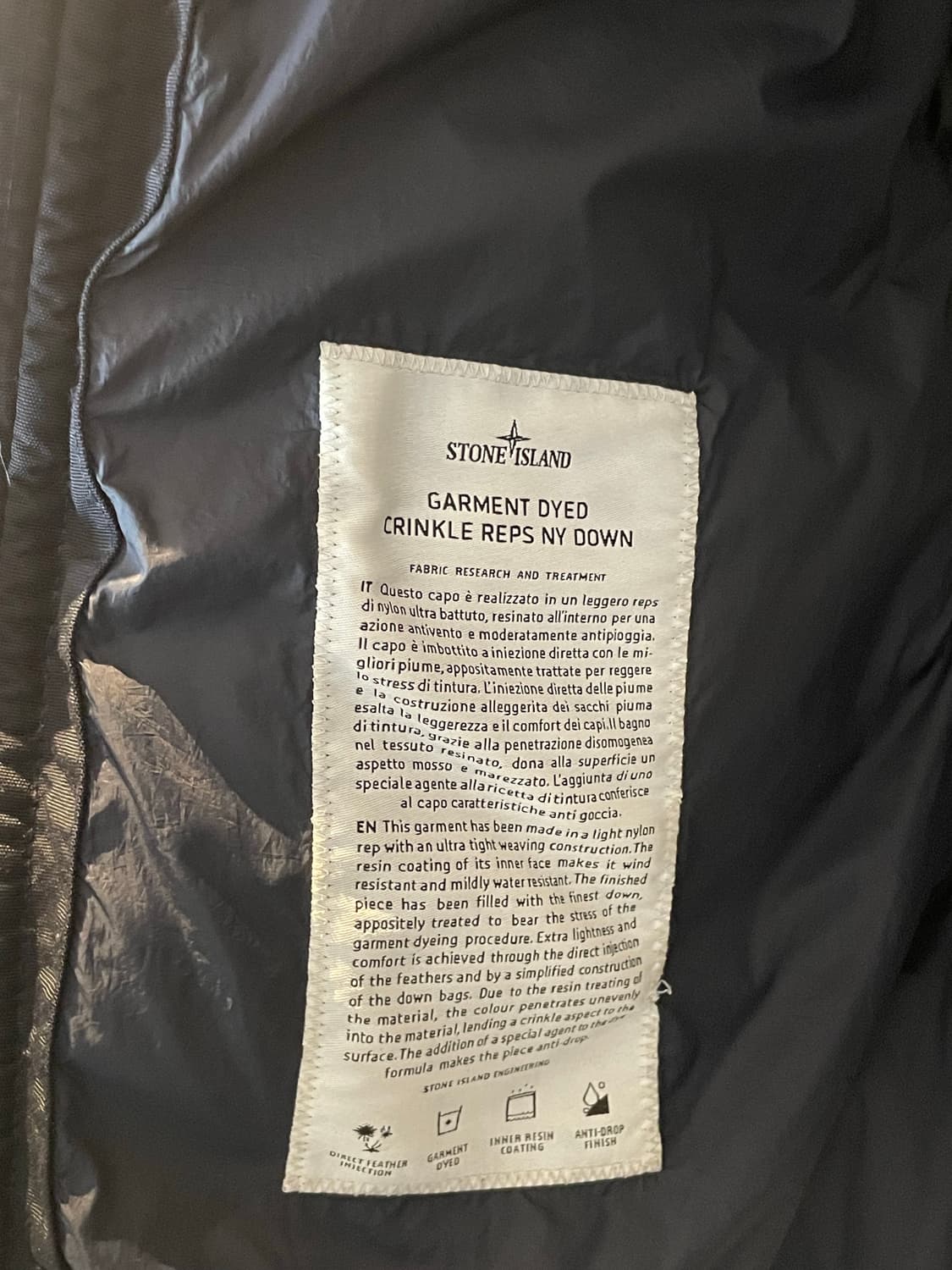 21-22FW 스톤아일랜드 크링클랩스 패딩 상품이미지7