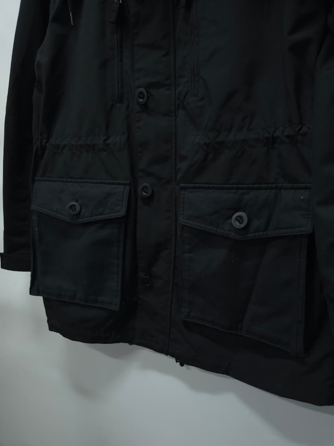 버카루 남성 유틸리티 후드 야상 자켓 (XL/블랙) 상품이미지5