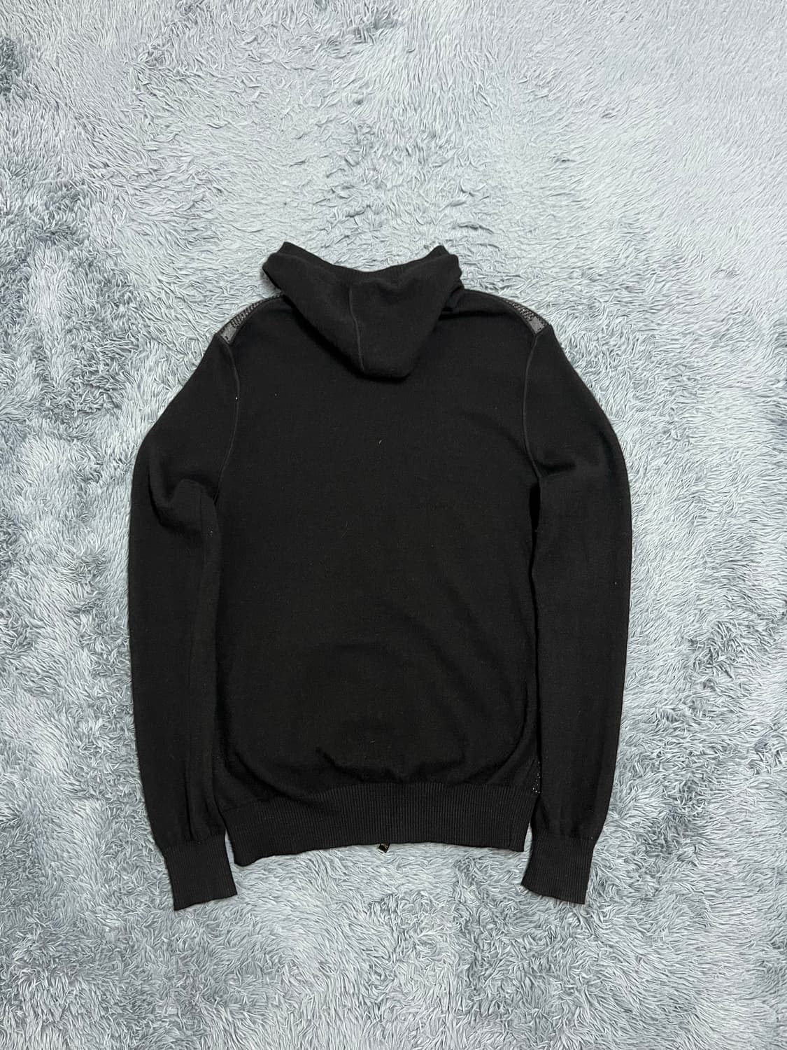 (정품)버버리 블랙 체크 니트집업M 상품이미지6