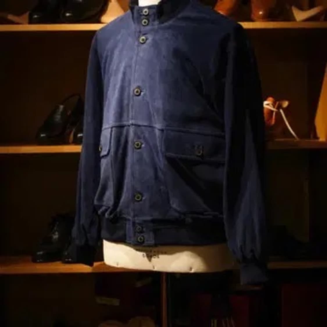 헤릴 램스킨 스웨이드 블루종 24aw 상품이미지2