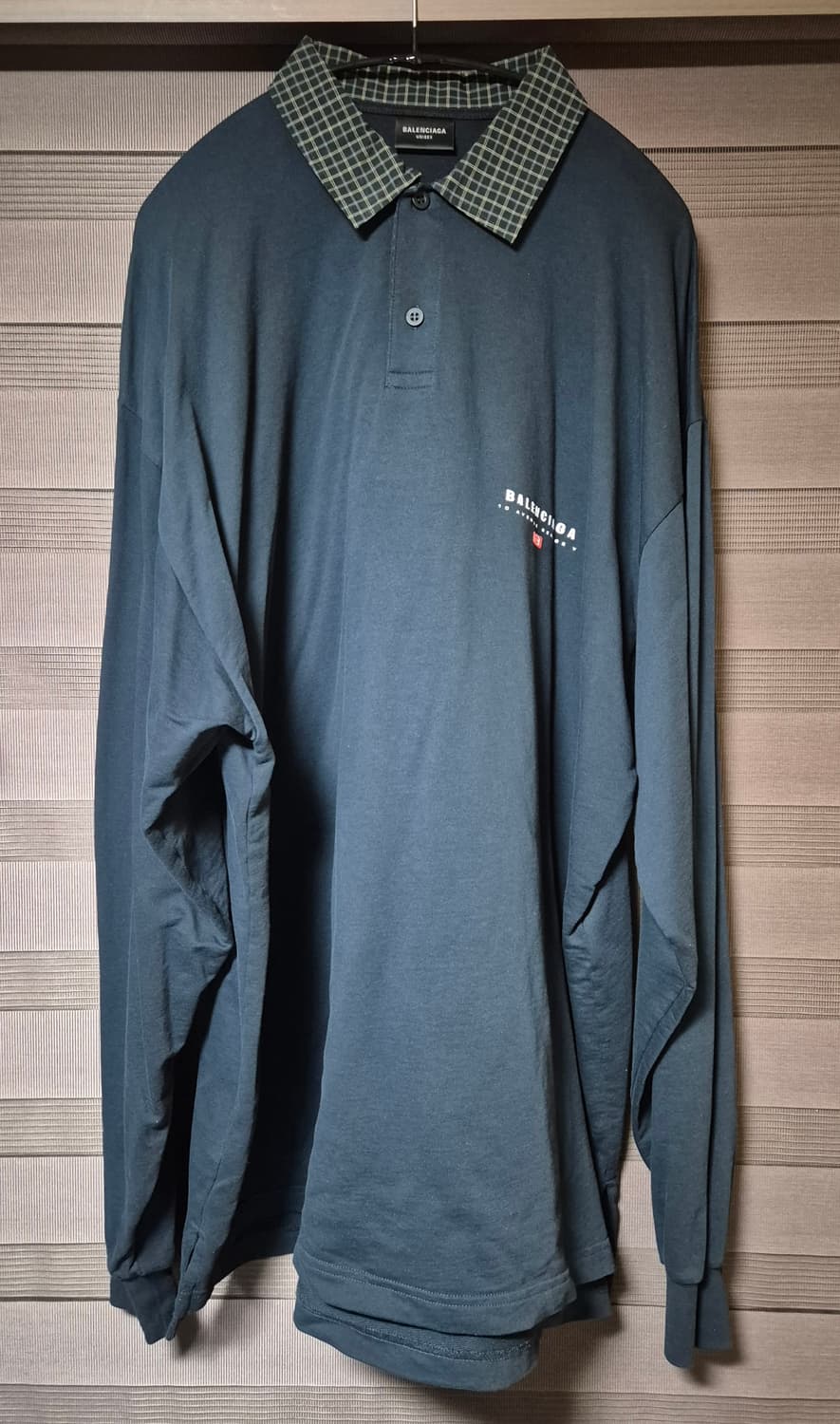 [3]발렌시아가 25스프링 라지핏 폴로티셔츠 롱슬리브 상품이미지1