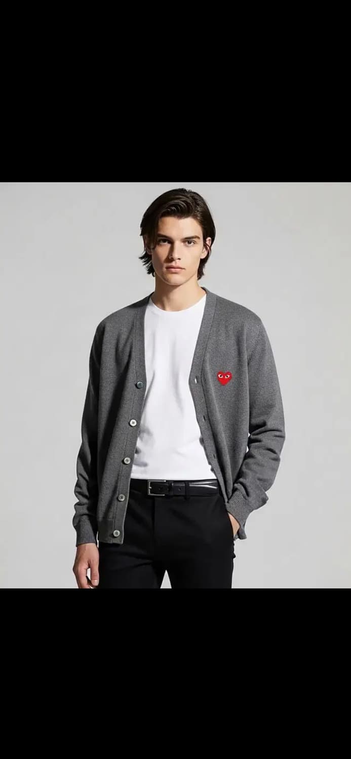 🔥[새상품/정품]🔥꼼데가르송 울 가디건 V넥 남녀공용 상품이미지9