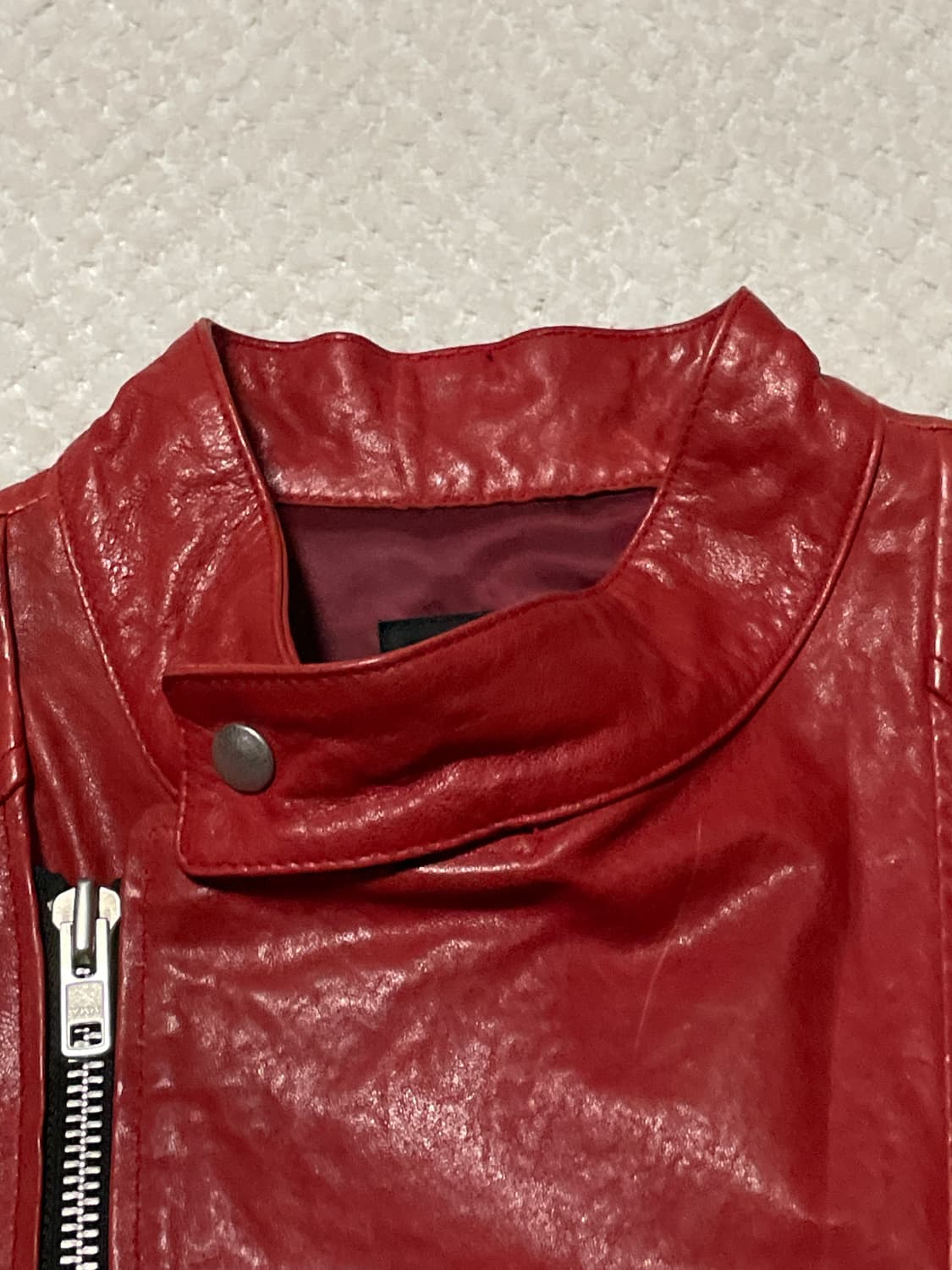 [46] 206옴므 웨스턴 무드 쉽스킨 양가죽 절개 레더 자켓 상품이미지4