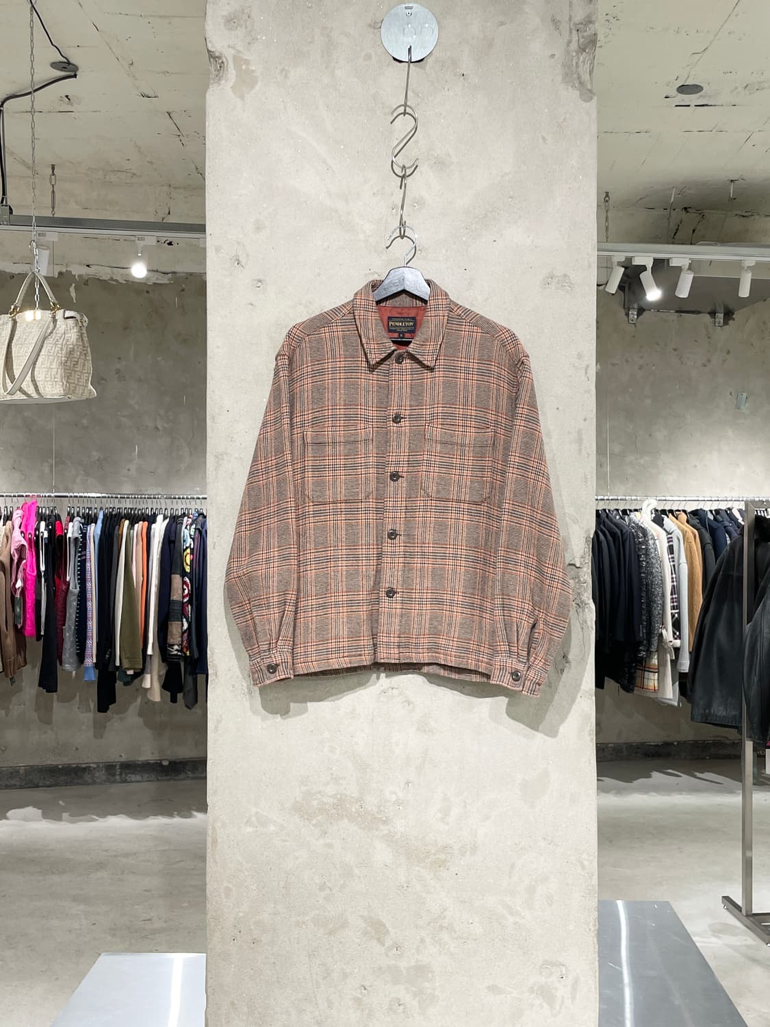 펜들턴 브라운 하운드 투스 체크 워크 자켓 상품이미지1