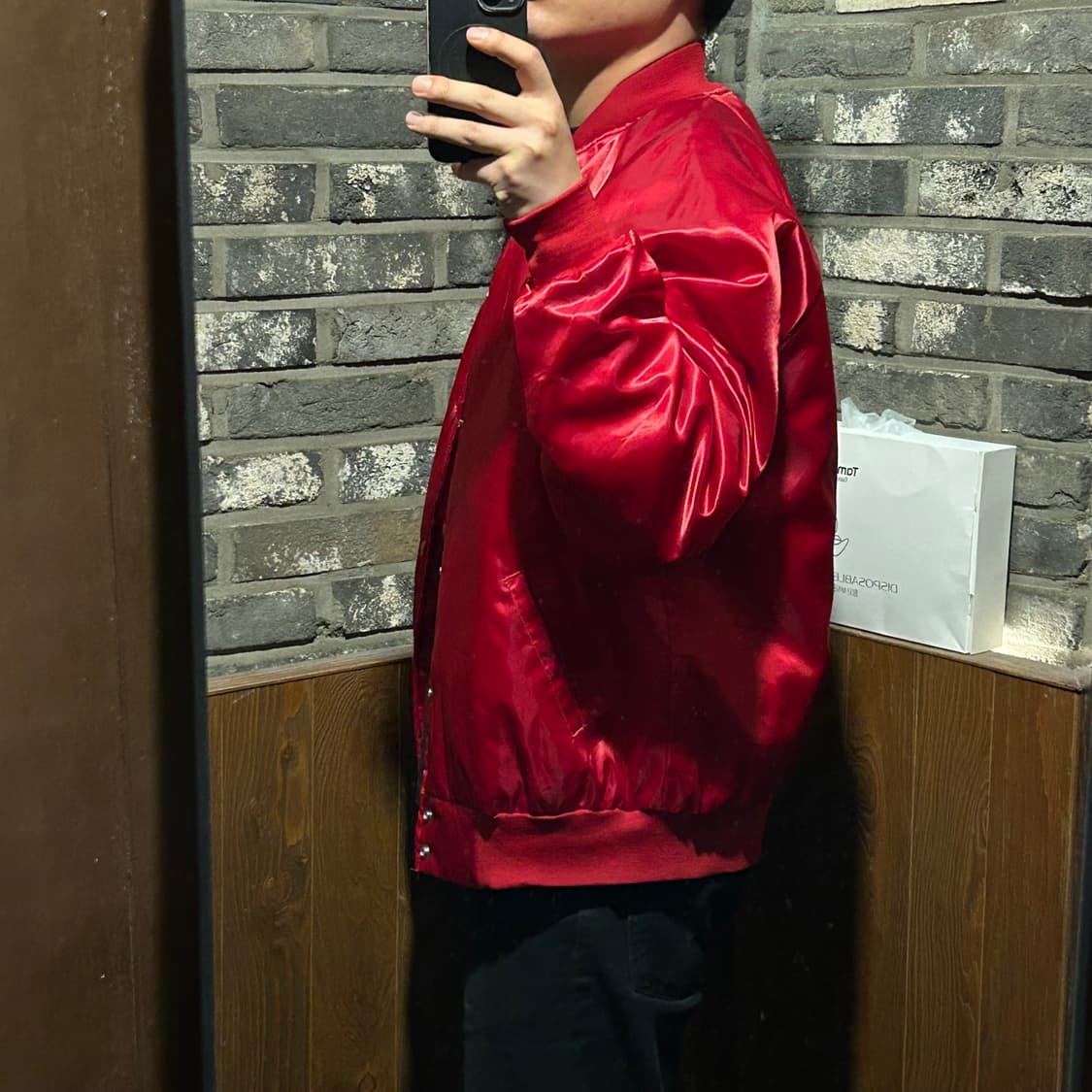 XL) USA 빈티지 Satins 오하이오 커스텀 사틴 자켓 상품이미지10