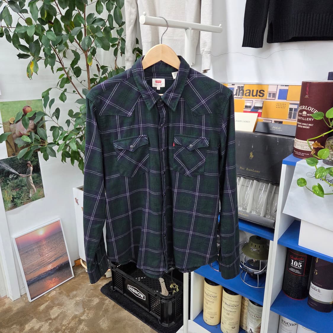 리바이스 멀티포켓 체크셔츠 L  상품이미지1