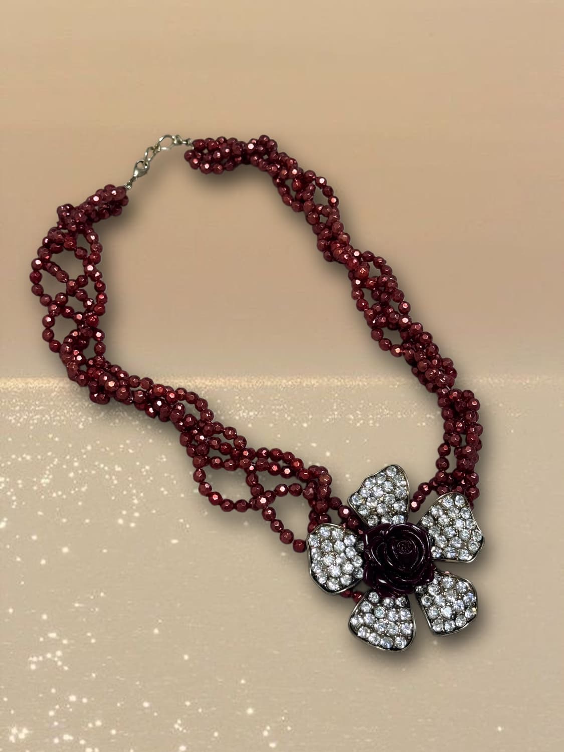 oriental flower necklace 상품이미지1