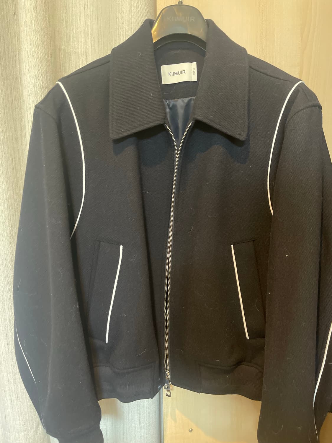 키뮤어 울 바시티 자켓 네이비 M 상품이미지2