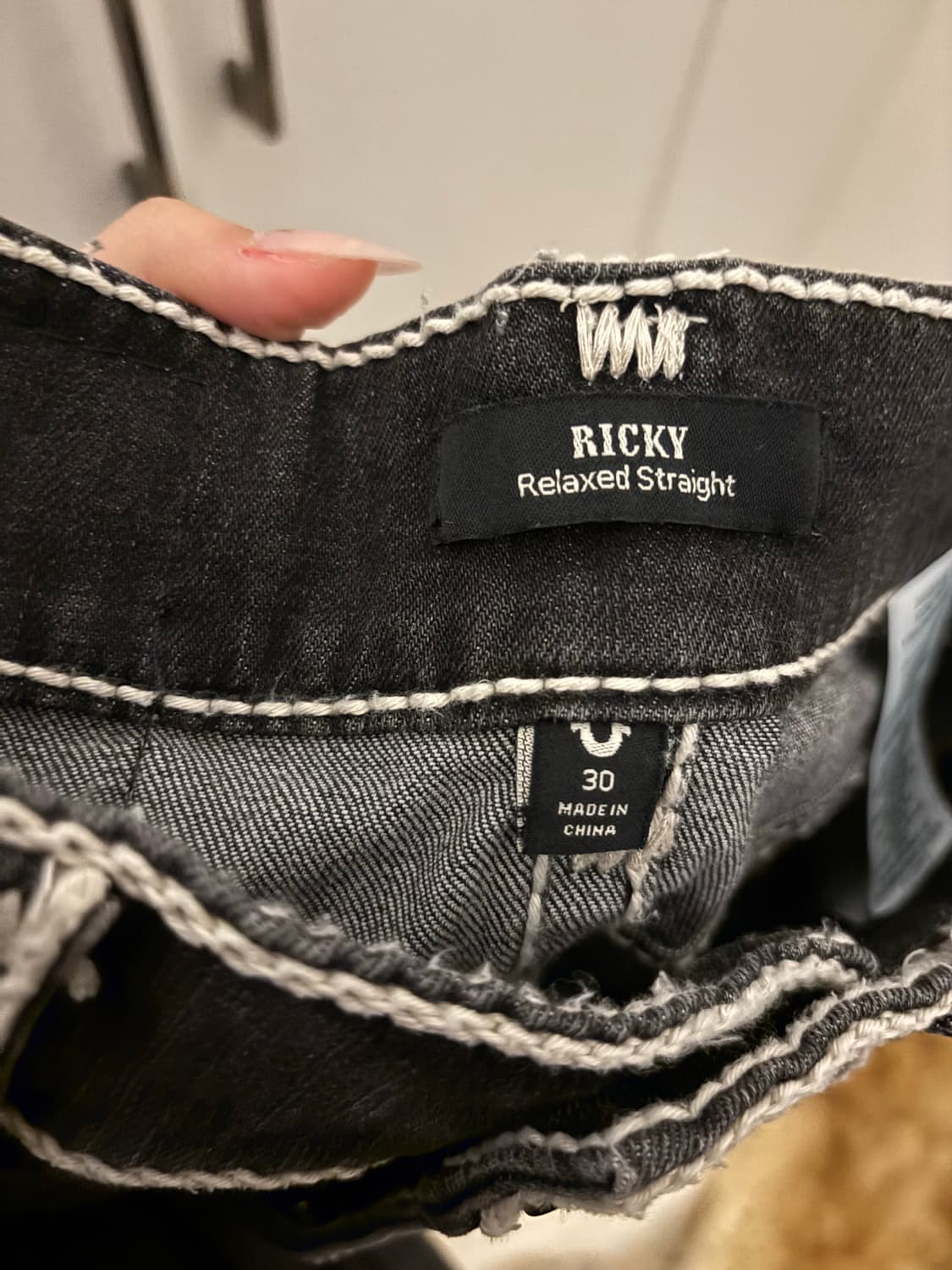 True Religion vintage black jeans 상품이미지5