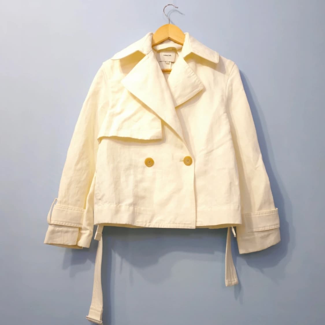 Vince 빈스 라펠 벨티드 숏 자켓 ~55 상품이미지4