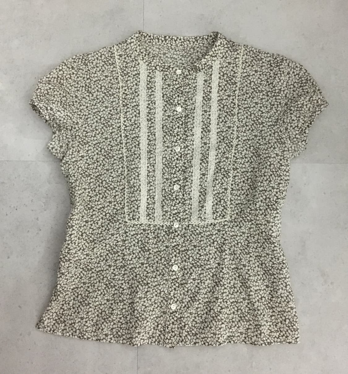 Japanese vintage flower blouse 상품이미지1