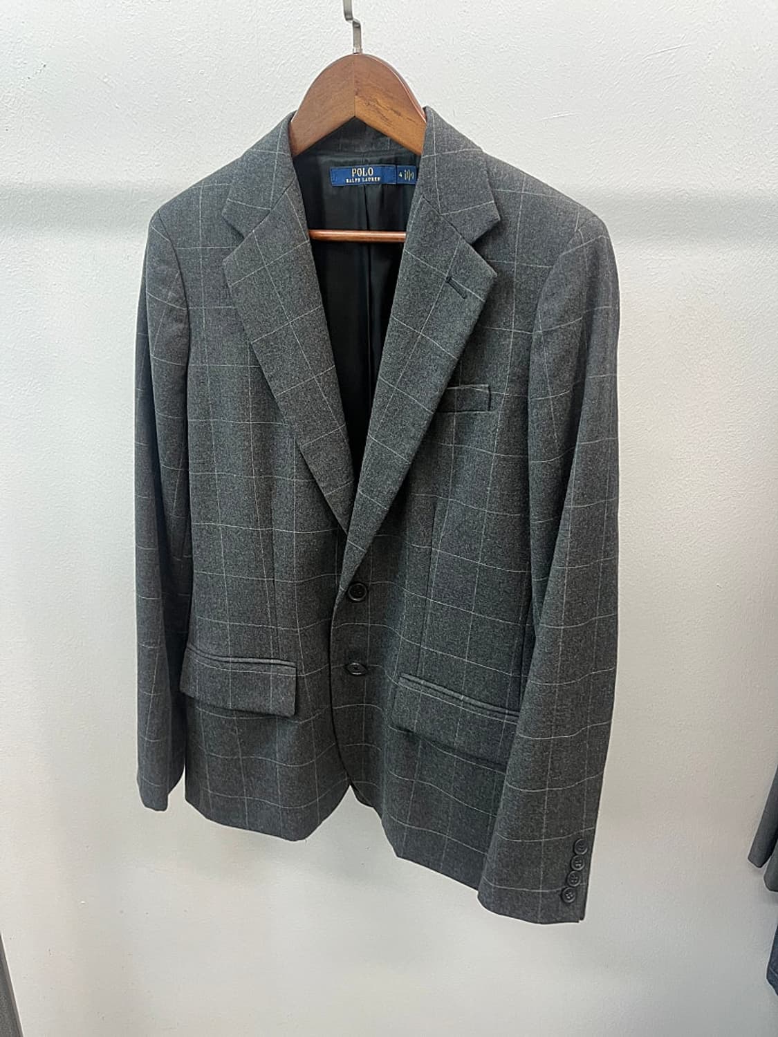 여) 폴로 그레이 체크자켓  상품이미지1