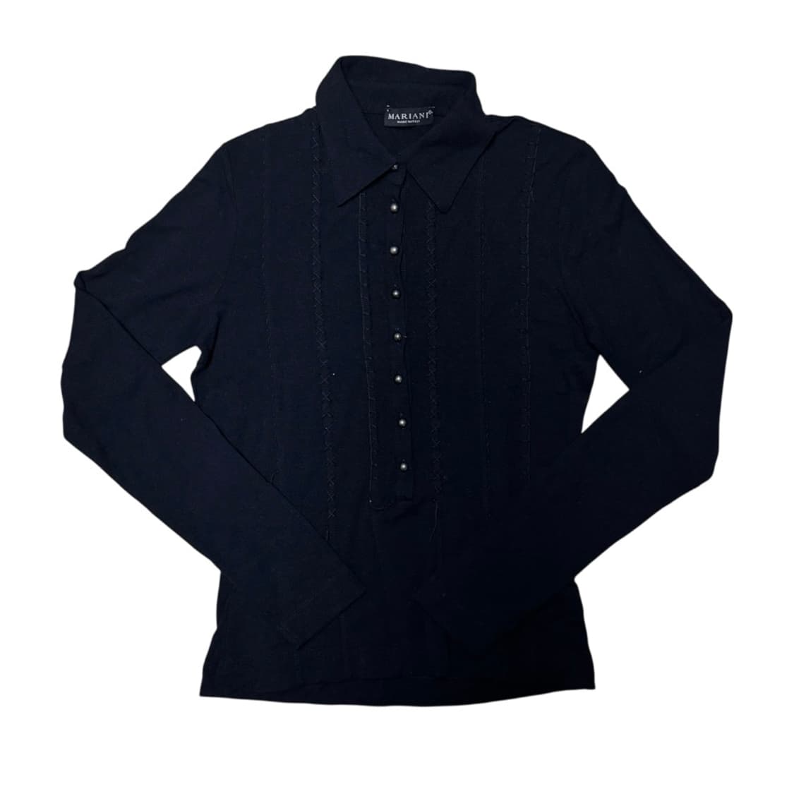 마리아니 디테일 블랙 블라우스 상품이미지1