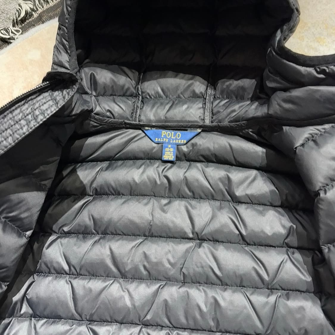 폴로 랄프로렌 빈티지 블랙 경량패딩  상품이미지6