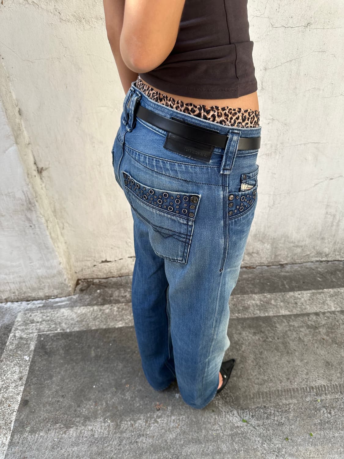 디젤 스터드 데님 팬츠 상품이미지5