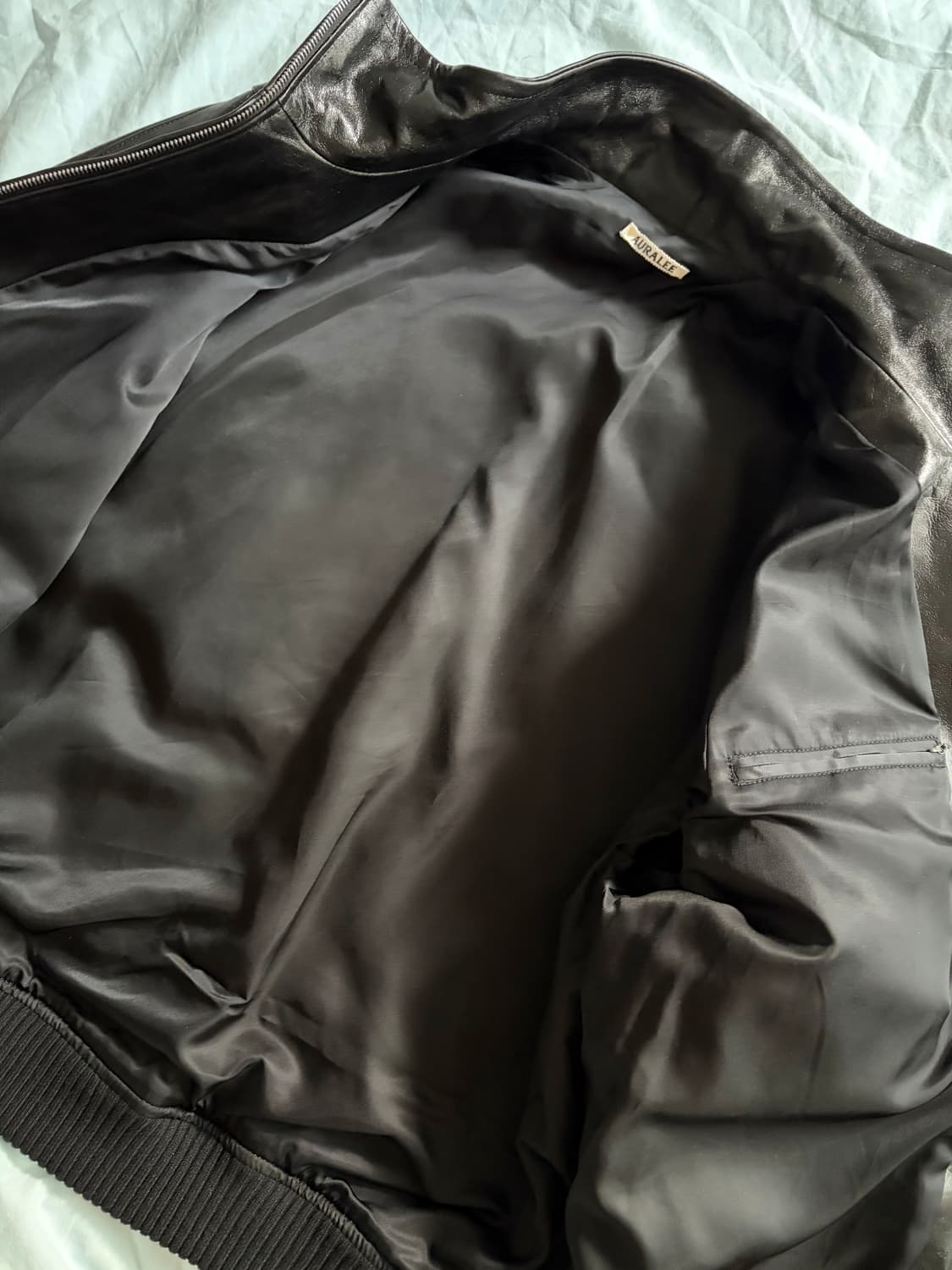 오라리 레더 블루종 상품이미지4