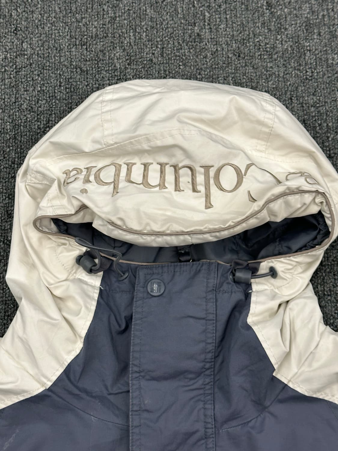 M)콜롬비아 고프코어 배색 하프집업 패딩 바람막이 상품이미지7