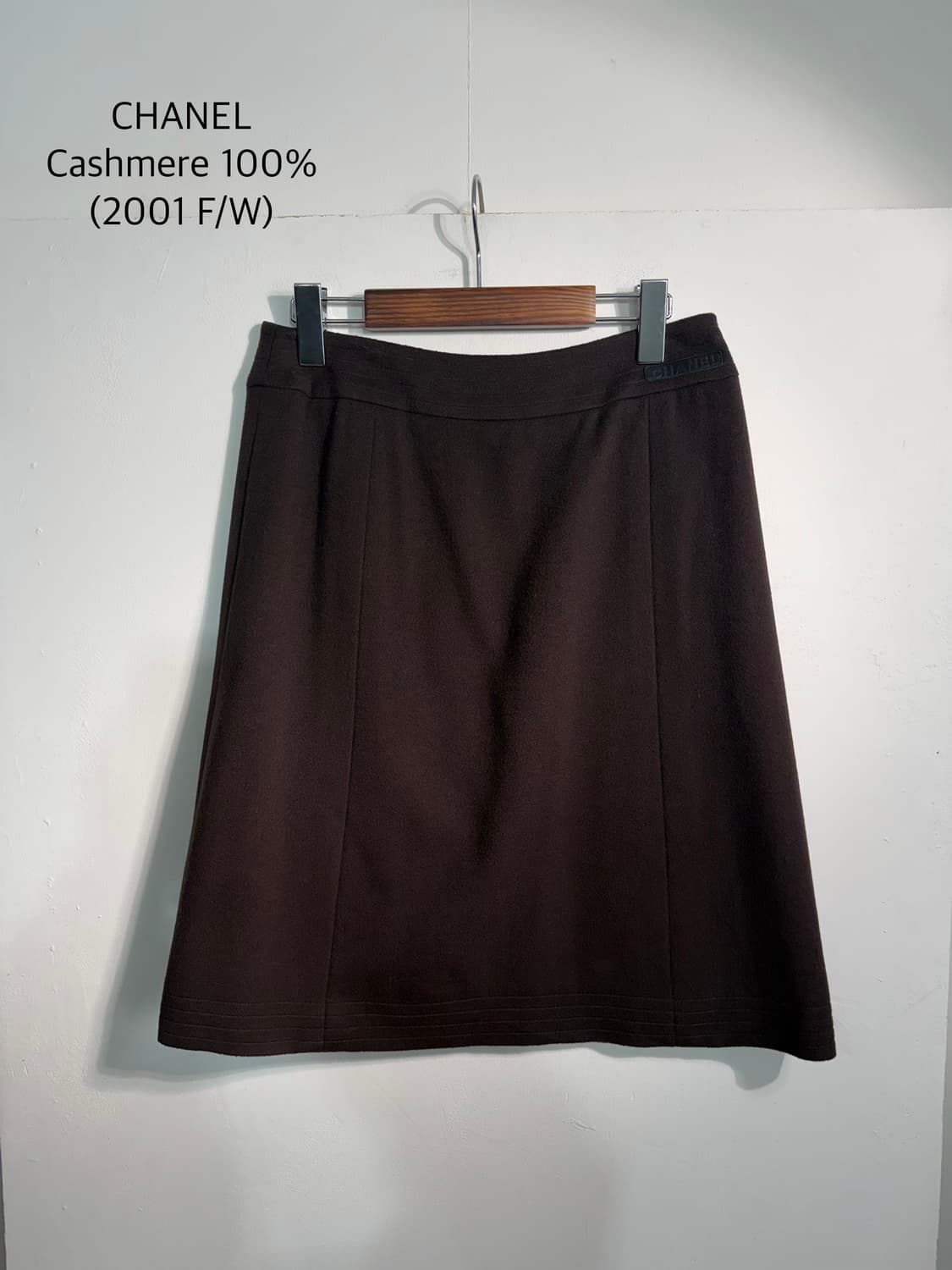 CHANEL 샤넬 캐시미어 100% 스커트 상품이미지2