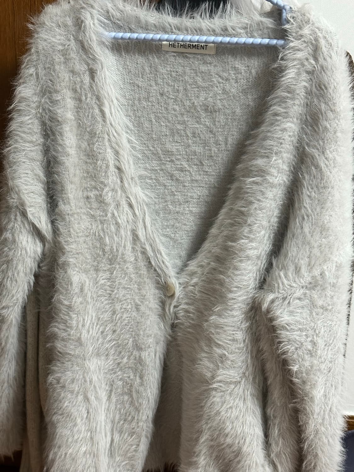 헤더먼트 테디 가디건 그레이 상품이미지3