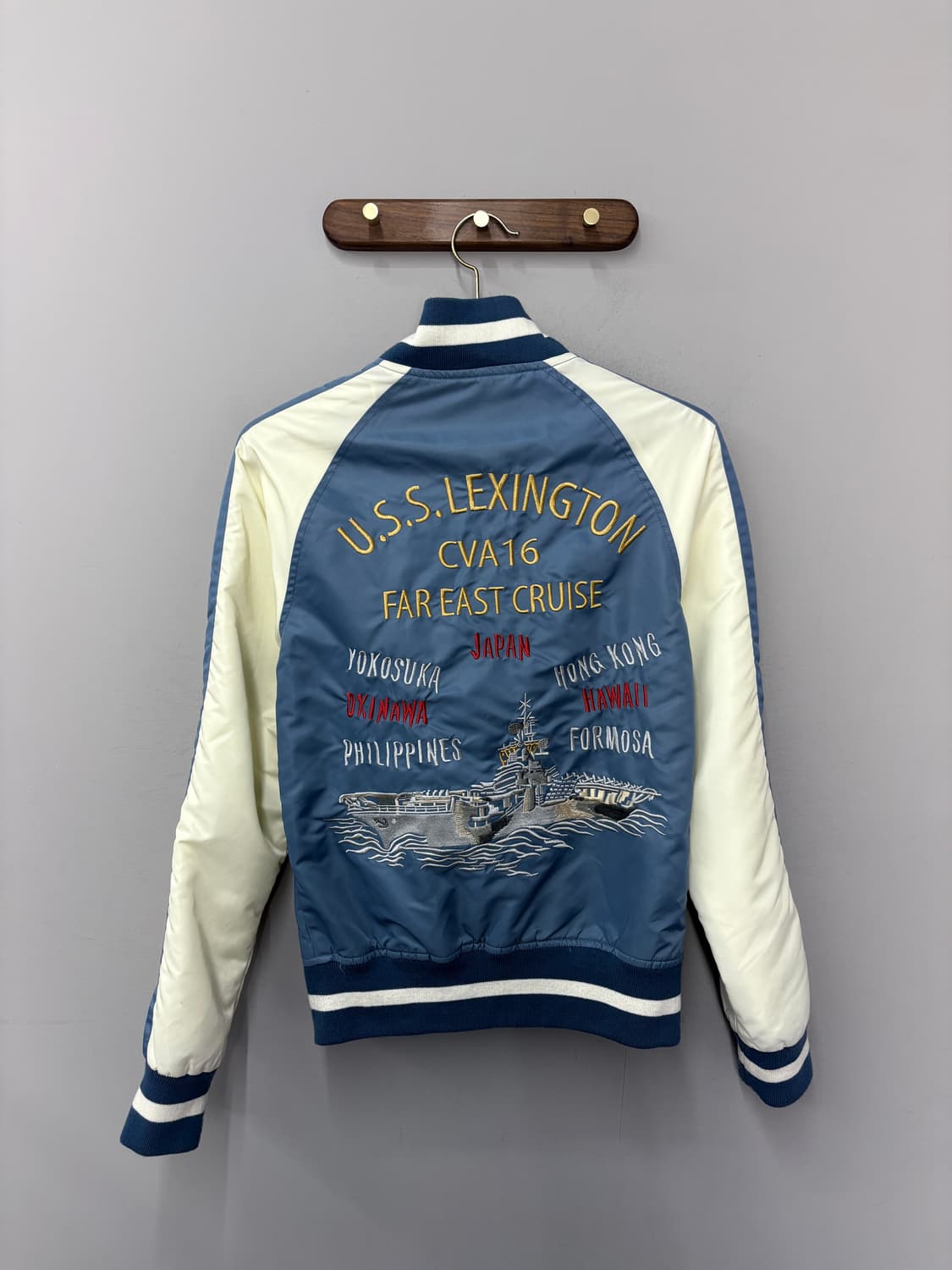 쇼트 USS 렉싱턴 스카쟌 자켓 A3828 상품이미지4