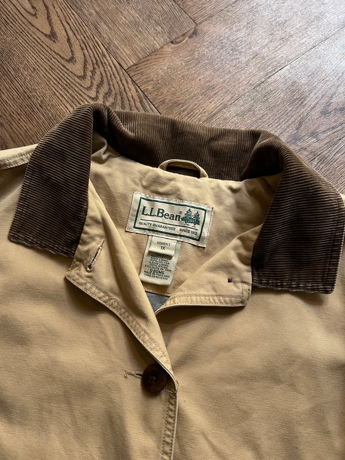 [XL]엘엘빈 USA 코튼 라이닝 베이지 헌팅 자켓 상품이미지2