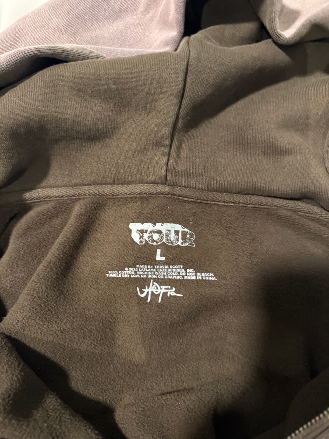 Travis scott 내한 머천 후디 L사이즈 상품이미지3