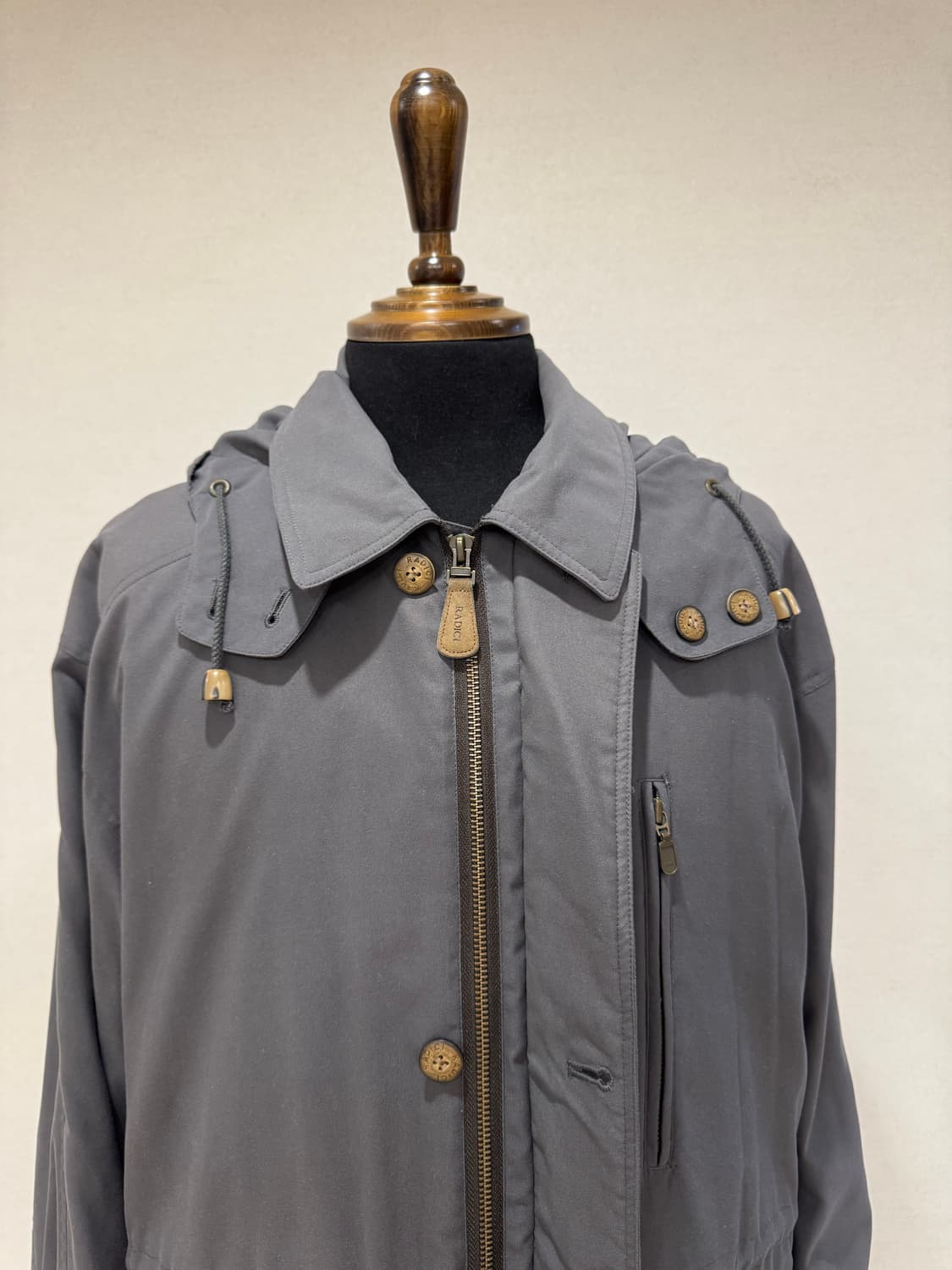 RADICI 1985 체크 라이닝 필드 자켓 차콜 그레이 상품이미지8