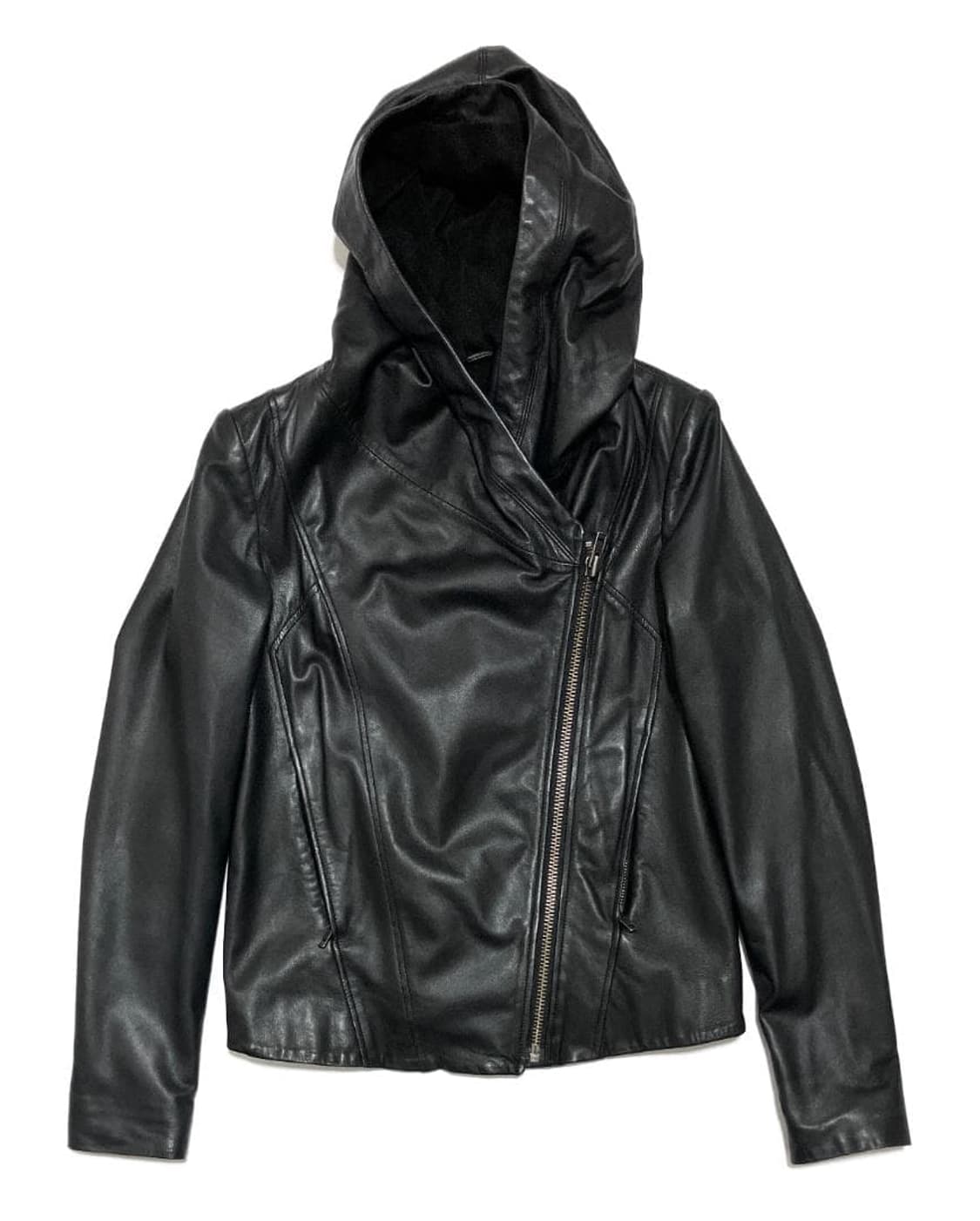 헬무트랭 램스킨 비대칭 라이더자켓 상품이미지1