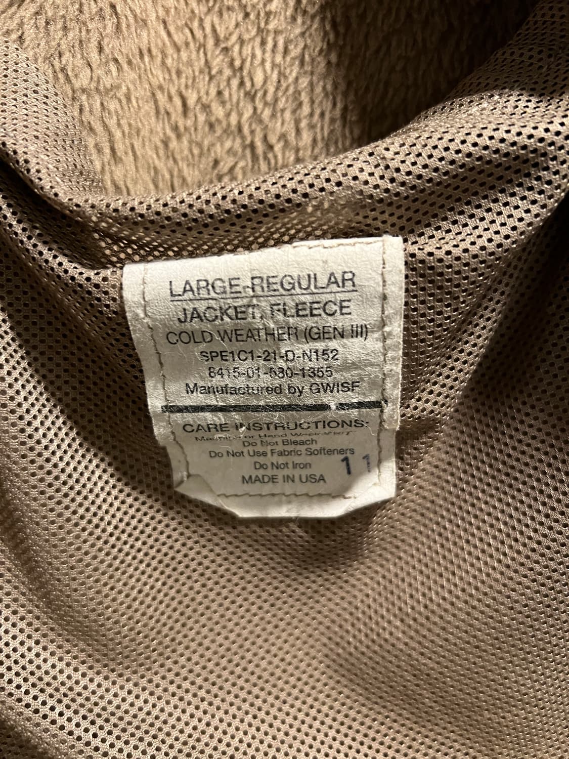 [L]오리지널 U.S AIR FORCE 미 공군 젠3 플리스 자켓 상품이미지8