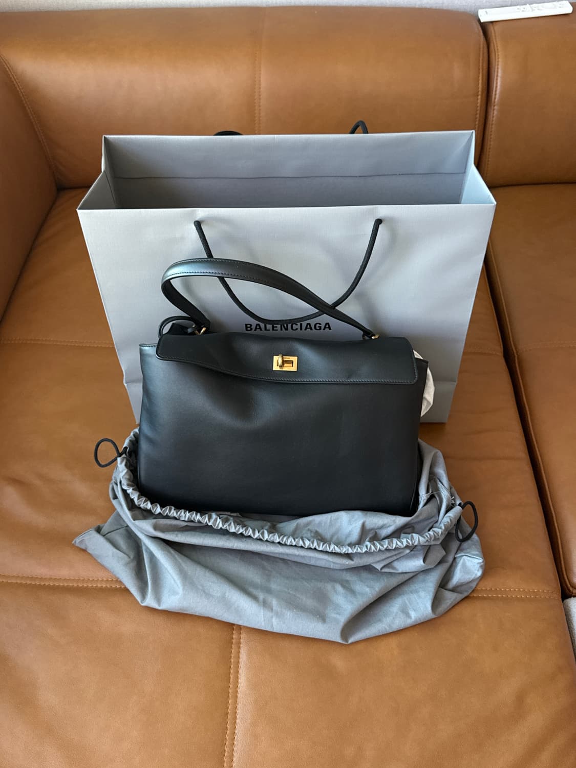 발렌시아가 로데오백 미디엄 블랙 (새상품) 상품이미지1