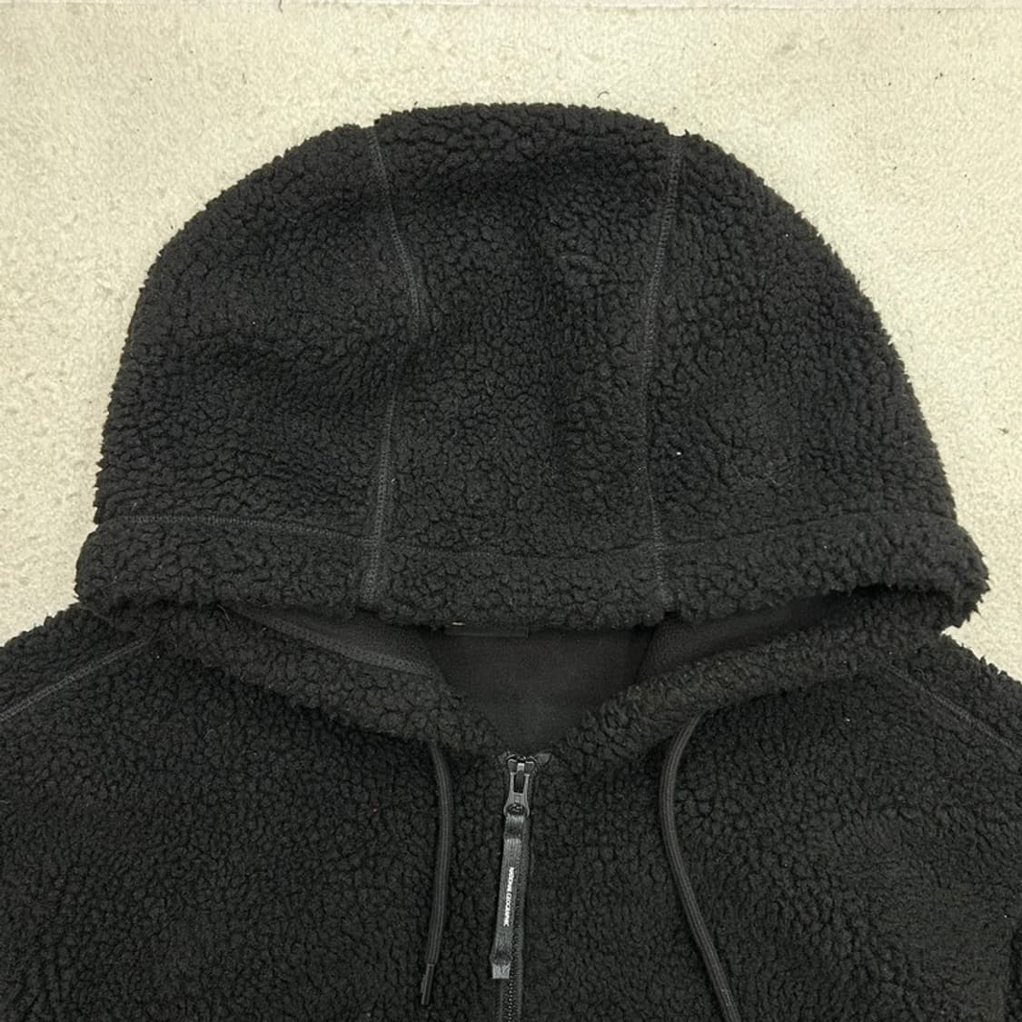 내셔널지오그래픽 차퍼 플리스 뽀글이 아노락 블랙 L 상품이미지3