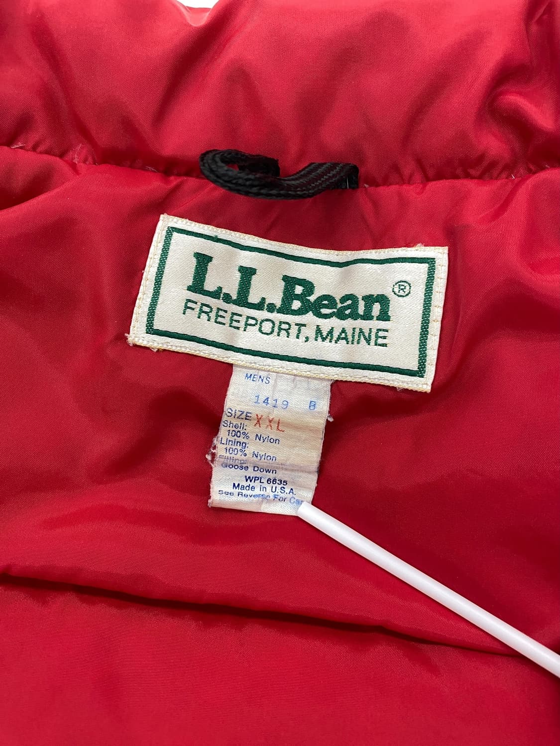 80‘s 엘엘빈 구스다운 푸퍼 베스트 상품이미지5