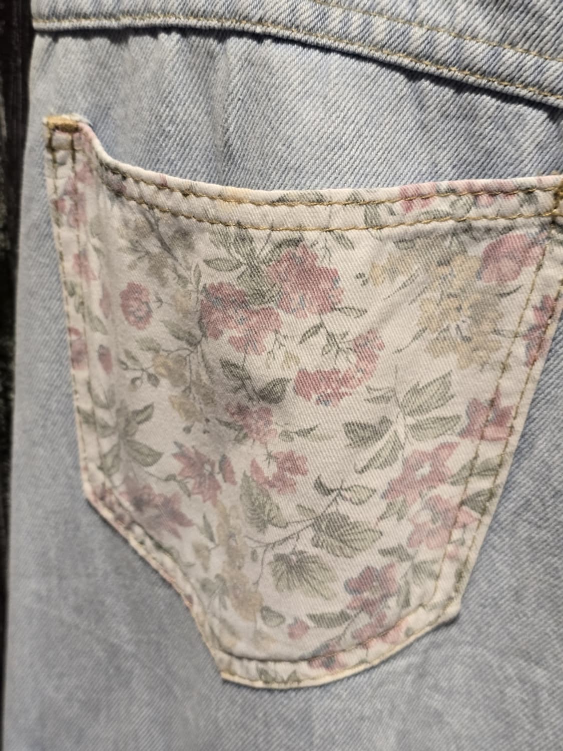 90s Cosmic Jeans Floral Patchwork Denim 상품이미지7