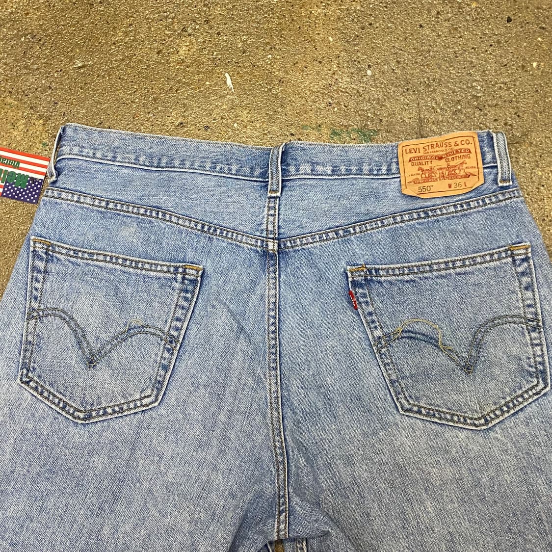 미국 빈티지 리바이스 505 연청바지 36size 상품이미지6