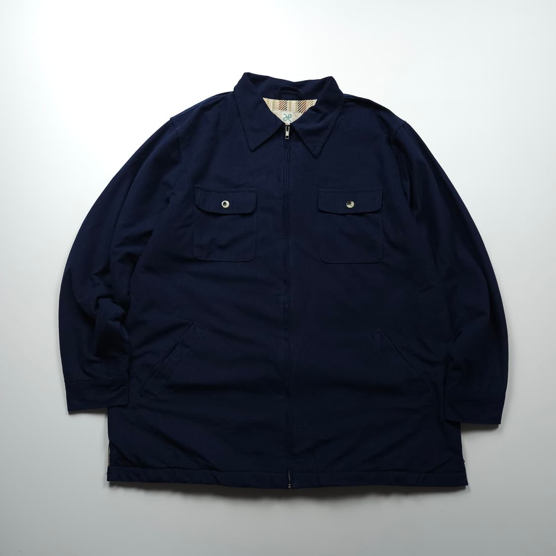 HABAND 이너 체크 코듀로이 자켓 (XL) 상품이미지2