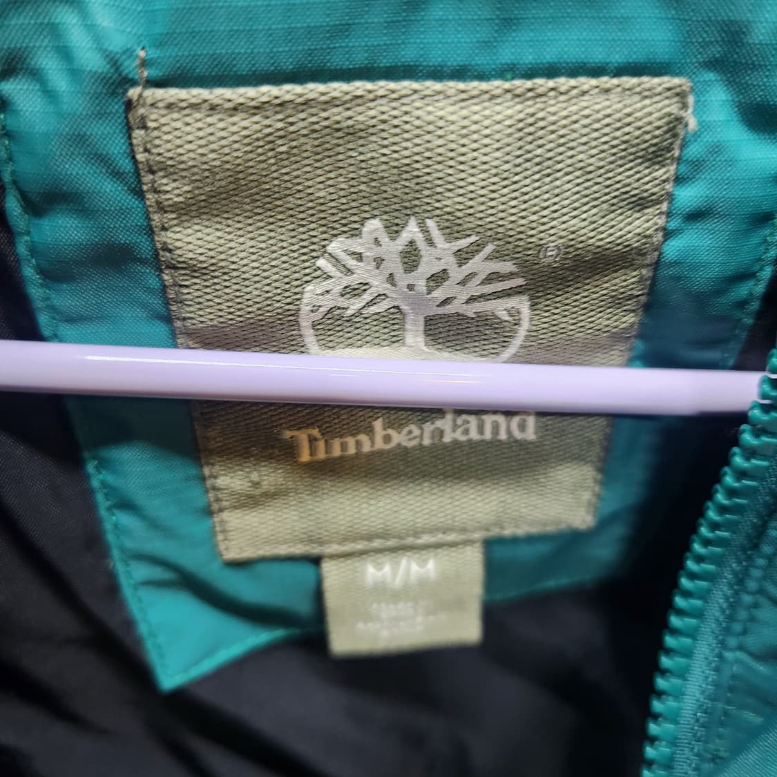 팀버랜드 로고 덕다운 스트링 패딩 M(XL) 상품이미지6